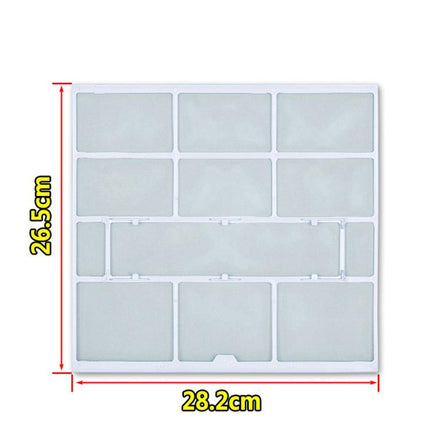 Filter Mesh For Midea Air Conditioner Replacement 1/1.5/2 HP Wall-Mounted Indoor Units, 29x27.5cm, 34.5x27.5cm, 32x27.5cm, 25.3x28cm, 30x29cm, 29.7x28cm, 37.7x29.4cm, 37.5x33cm, 28.2x26.5cm, 30.2x28cm, 35.9x43.7cm, 32.5x32cm, 30x32cm, 27x26.5cm, 28.5x2...