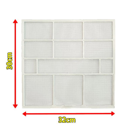 Filter Mesh For Midea Air Conditioner Replacement 1/1.5/2 HP Wall-Mounted Indoor Units, 29x27.5cm, 34.5x27.5cm, 32x27.5cm, 25.3x28cm, 30x29cm, 29.7x28cm, 37.7x29.4cm, 37.5x33cm, 28.2x26.5cm, 30.2x28cm, 35.9x43.7cm, 32.5x32cm, 30x32cm, 27x26.5cm, 28.5x2...