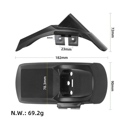 For Kukirin G2 Pro DB Electric Scooter, Rear Fenders with License Plate Bracket, Front Fenders