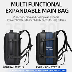 WEIXIER B759 Simple Expandable Men Shoulder Bag Large Capacity Laptop Backpacks