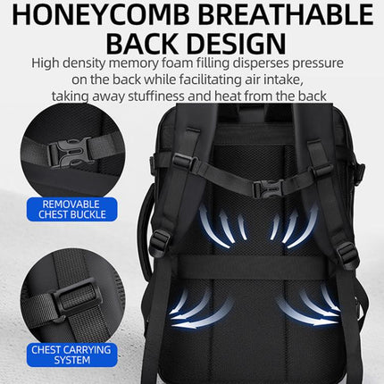 WEIXIER B759 Simple Expandable Men Shoulder Bag Large Capacity Laptop Backpacks