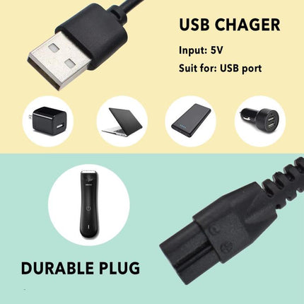 For Manscaped Lawn Mower Trimmer USB Charging Cable Charger Cord, USB Charging Cable