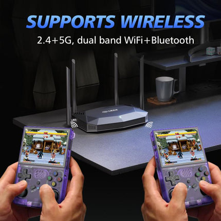 R36XX Dual-Band WiFi Handheld Game Console 3.5-Inch IPS HD Mipi Screen Open-Source Linux OS, 64G, 128G