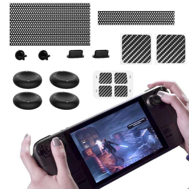 Steam Deck PGTECH Joystick Cap, Sticker & Dust Protection Kit