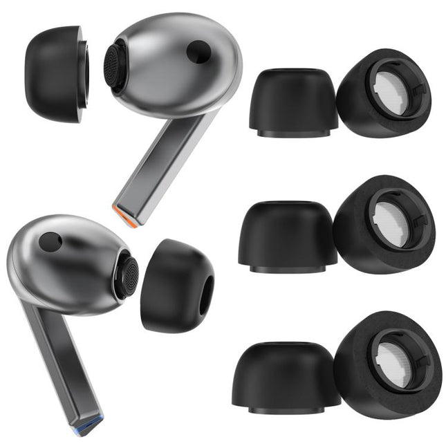For Samsung Galaxy Buds3 Pro AhaStyle WG168 Memory Foam Anti-Slip Anti-Loss Earplug Cap, S+M+L