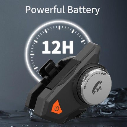 M9 Motorcycle Helmet Bluetooth Headset IPX6 Waterproof,  Auto Answer, HD Sound for Riders/Delivery/Group Intercom, M9
