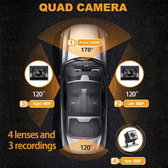 High-Definition 1080P Infrared Night Cision Parking Monitoring Driving Recorder