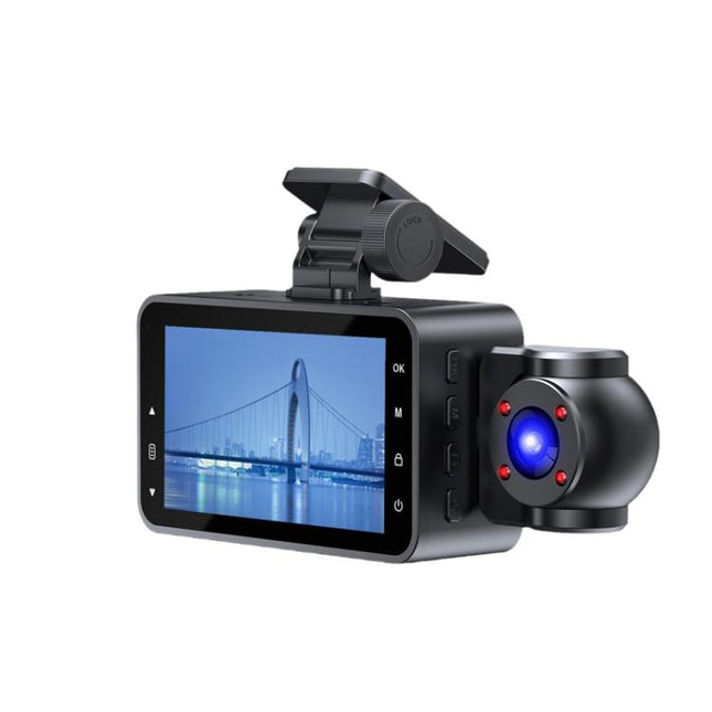 1080P HD Infrared Night Vision XWIFI Interconnected Driving Recorder, Two-recording, Three-recording