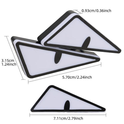 2pcs Motorcycle License Plate Screw Light Modifications Universal Decorative Car Lights, Triangle Light Blue, Triangle Light Red, Triangle Light Green, Semicircular Light Blue, Semicircular Light Red, Semicircular Light Green