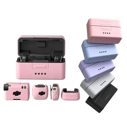For DJI Mic Mini aMagisn MP01 Silicone Protective Case, 3 In 1 Black, 3 In 1 Gray, 3 In 1 Pink, 3 In 1 Purple, 3 In 1 Blue, 4 In 1 Black, 4 In 1 Gray, 4 In 1 Blue