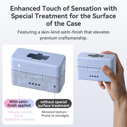 For DJI Mic Mini aMagisn MP01 Silicone Protective Case, 3 In 1 Black, 3 In 1 Gray, 3 In 1 Pink, 3 In 1 Purple, 3 In 1 Blue, 4 In 1 Black, 4 In 1 Gray, 4 In 1 Pink, 4 In 1 Purple, 4 In 1 Blue