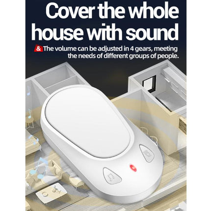 ANENG Home Intelligent Electronic Remote Control Waterproof Wireless Doorbell, One Press One Ring, One Press Two Rings, Two Presses One Ring