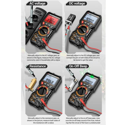 ANENG Intelligent Double Tube Anti-Burn Capacitor Multimeter, SZ12