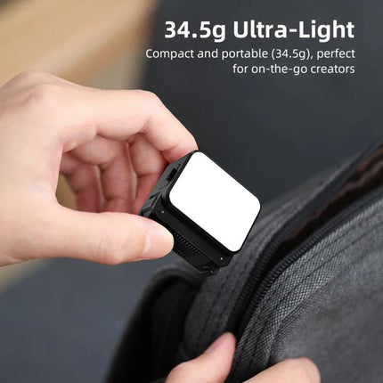 For DJI Action 5 Pro/ Action 4 Flymile 20 LEDs Magnetic Fill Light Rechargeable Video Light 3000K/4440K/8700K Adjustable, For DJI Action 5 Pro/ Action 4