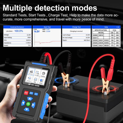 12/24V Multi-Function Car Battery Fault Diagnosis Tester, BT300