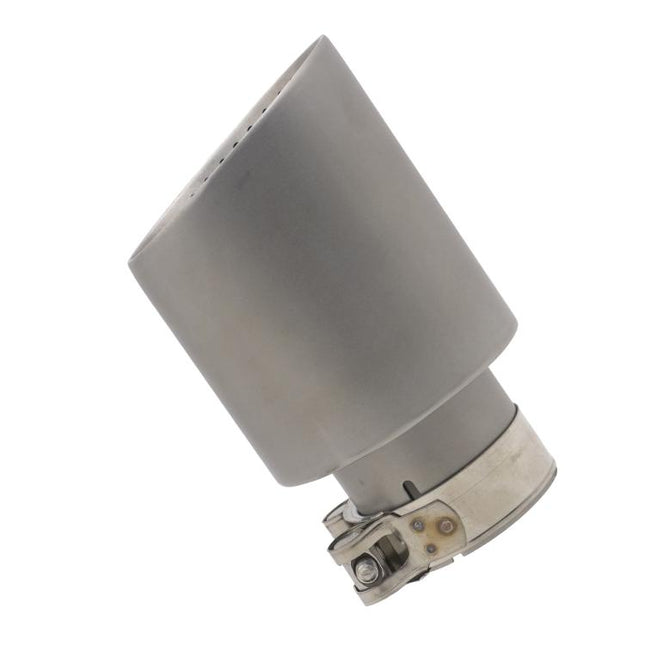 Car Inclined Stainless Steel Muffler Exhaust Pipe, 76x101mm Black, 76x101mm Silver, 76x114mm Black, 76x114mm Silver