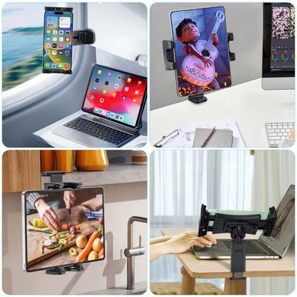 Multifunctional Travel Mobile Phone Tablet Desktop Stand Rotating Fixed Clip, XMX076