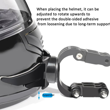 360-degree Rotatable Helmet Chin Mount for GoPro HERO/Insta360/DJI Osmo Action POV Camera Mount