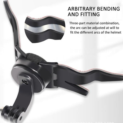 360-degree Rotatable Helmet Chin Mount for GoPro HERO/Insta360/DJI Osmo Action POV Camera Mount