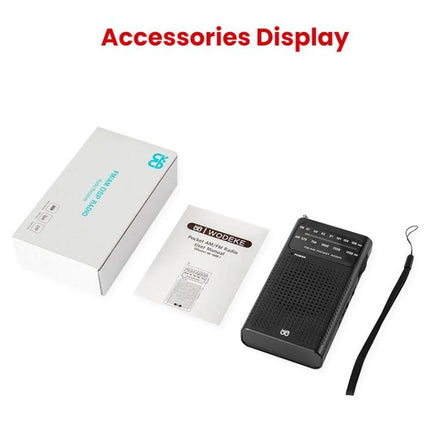 FM/AM Full-Band Channel Pocket Portable Pointer Radio Player