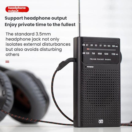 FM/AM Full-Band Channel Pocket Portable Pointer Radio Player