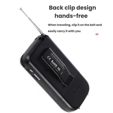 Portable FM/AM/SW Multi-Band High-Sensitivity Clock-Controlled Radio Player, For EU, For US