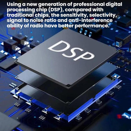 Portable FM/AM Clock-Controlled Stereo Pocket Radio Player, For EU, For US