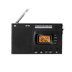 FM/AM/SW Full-Band Portable Clock LCD Clock Control Radio Player