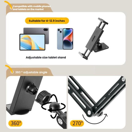 4-12.9 Inch Aluminum Alloy Rotating Cantilever Wall Mount For Phones And Tablets, Long Version, Short Version
