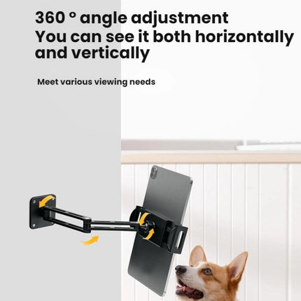 4-12.9 Inch Aluminum Alloy Rotating Cantilever Wall Mount For Phones And Tablets, Long Version, Short Version