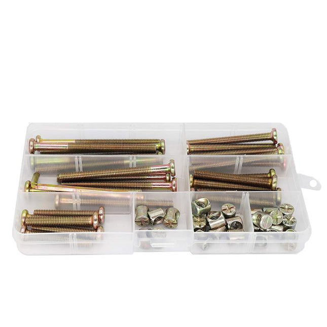 50pcs /Set M6 Colored Zinc Round Head Hexagon Socket Screw Set, 50pcs /Set