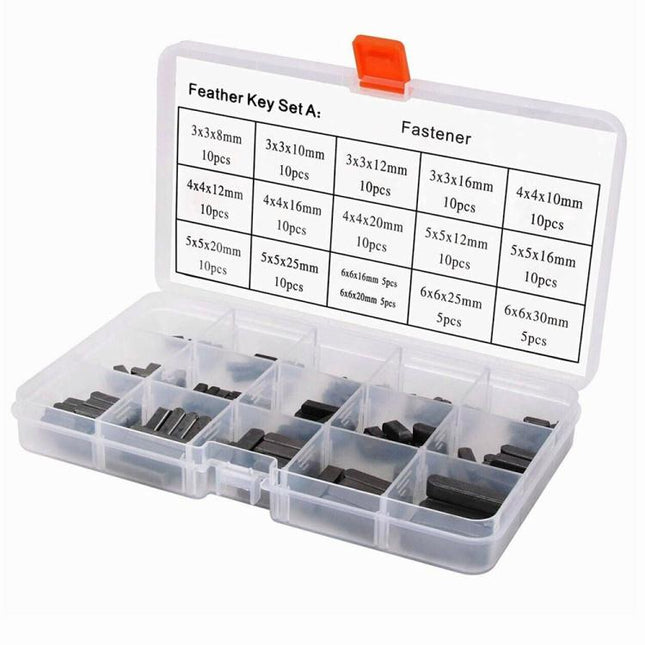 140pcs /Set 3/4/5/6mm Boxed Parallel Pin Dive Shaft Pulley Keys