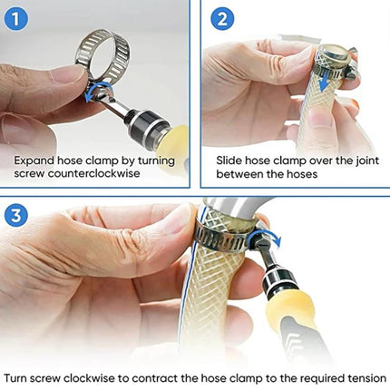 40pcs /Set Stainless Steel American-Style Heavy-Duty Clamp Kit, 40pcs /Set