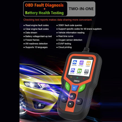 OBD 9-16V Car Battery Fault/Health Tester, V321