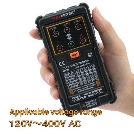 PEAKMETER Three-phase AC Motor Rotation Phase Sequence Tester