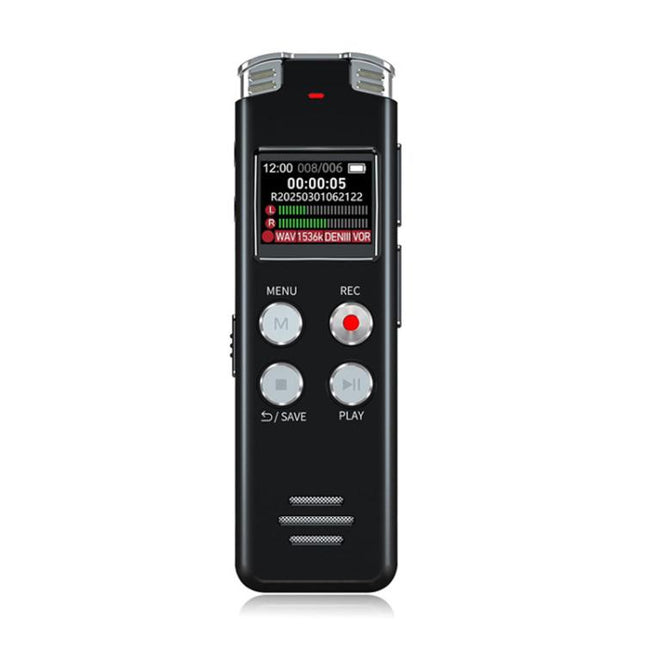 Portable HD Noise-Cancelling Voice-Activated Digital Voice Recorder For Conferences, 64GB, 128GB