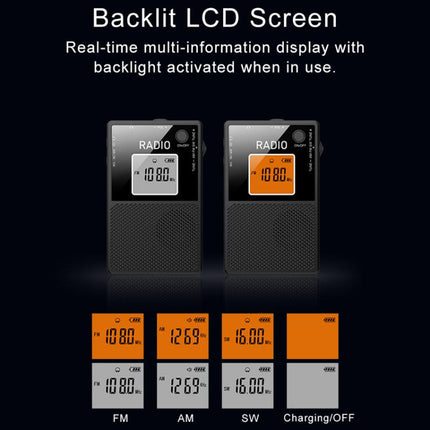 FM/AM/SW Full Band Portable Card Radio