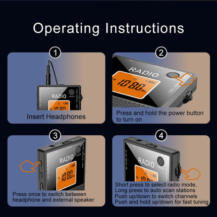FM/AM/SW Full Band Portable Card Radio