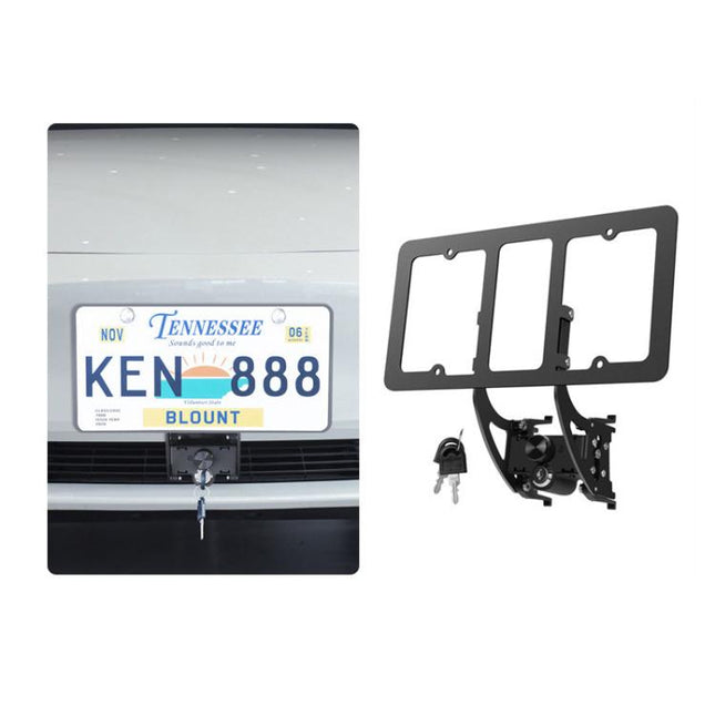 For Tesla Model 3/Y American Standard Anti-Theft Vertical License Plate Frame With Lock