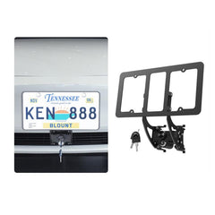 For Tesla Model 3/Y American Standard Anti-Theft Vertical License Plate Frame With Lock
