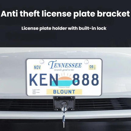 For Tesla Model 3/Y American Standard Anti-Theft Vertical License Plate Frame With Lock