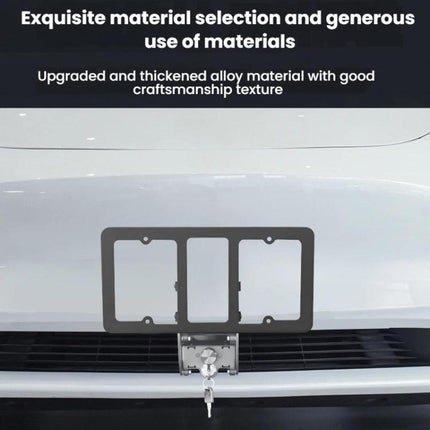 For Tesla Model 3/Y American Standard Anti-Theft Vertical License Plate Frame With Lock