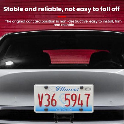 For Tesla 2024+ Model 3 Highland US Standard Punch-Free License Plate Frame