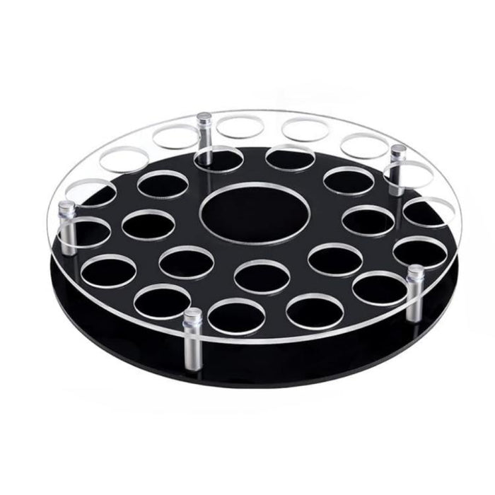 25-hole Wine Glass Tray Stand With Center Bottle Slot, YX183 1pc