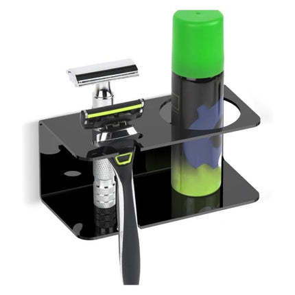 Bathroom Wall Acrylic Razor Storage Stand, 1pc, 2pcs