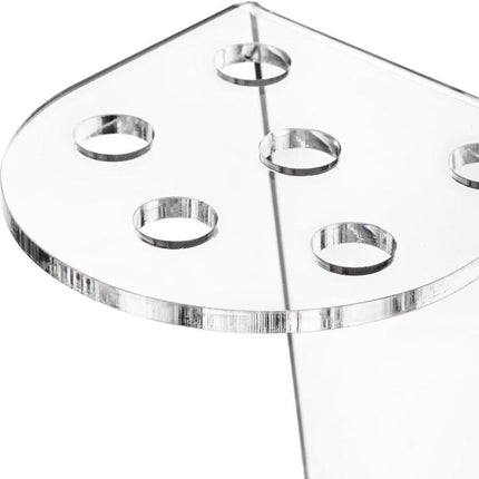 6-Hole Acrylic Scissor Barber Tool Storage Display Stand, 1pc, 2pcs