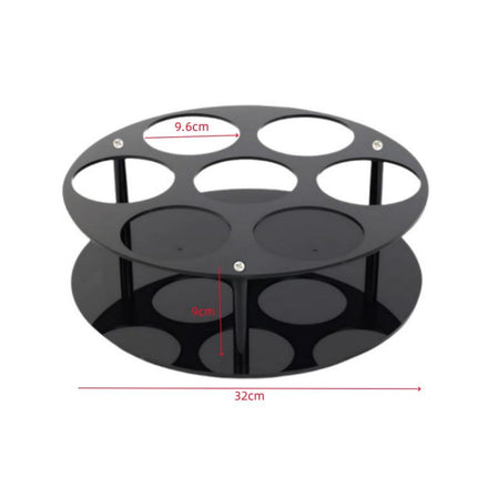 Coffee Syrup Kitchen Acrylic Countertop Round Bottle Holder, YX175