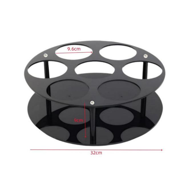 Coffee Syrup Kitchen Acrylic Countertop Round Bottle Holder, YX175