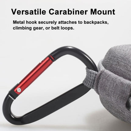 For Insta360 GO Ultra Carrying Case Shockproof EVA Portable Travel Storage Bag With Carabiner Clip, Carrying Case Gray
