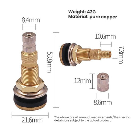Agricultural Vehicle Vacuum Tire Full Copper Valves, American Standard